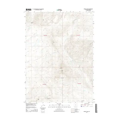 2015 Map of Bradley Peak, 2015 Print