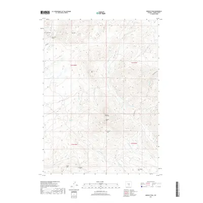 2017 Map of Bradley Peak, 2017 Print