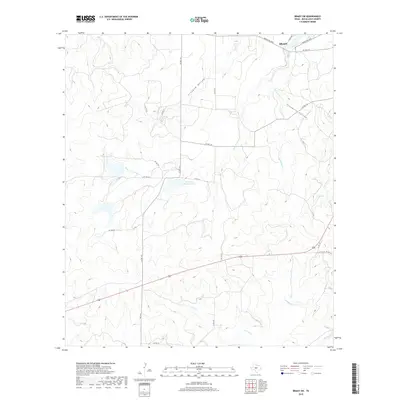 2019 Map of Brady SW, 2019 Print