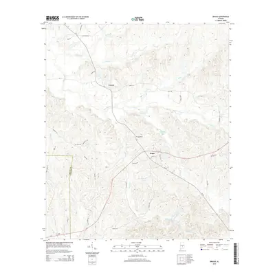 2014 Map of Braggs, 2014 Print