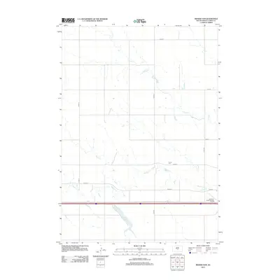 2012 Map of Brakke Dam, 2012 Print
