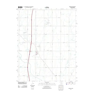 2012 Map of Braman, 2012 Print