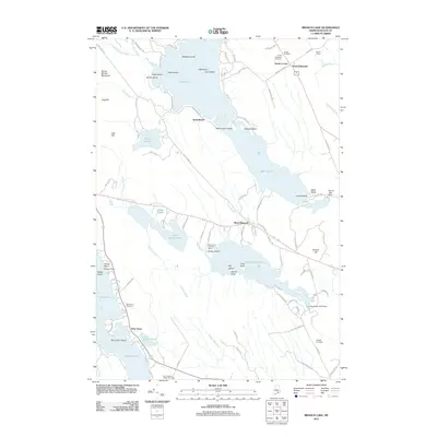 2011 Map of Branch Lake, 2011 Print