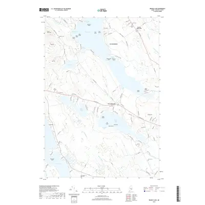 2018 Map of Branch Lake, 2018 Print