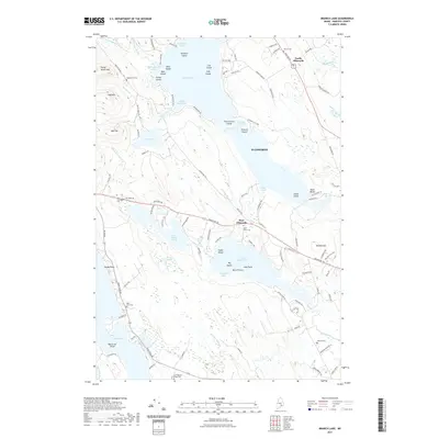 2021 Map of Branch Lake, 2021 Print
