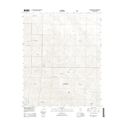 2015 Map of Branch Mountain, 2015 Print