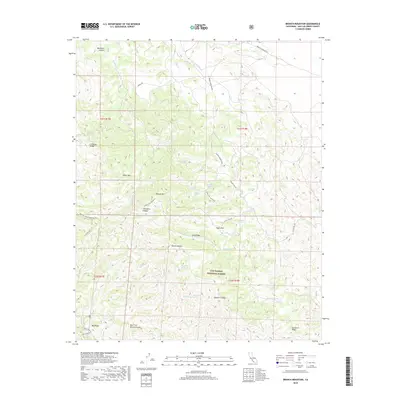 2018 Map of Branch Mountain, 2018 Print