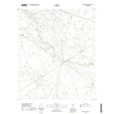 2020 Map of Branchville South, 2020 Print