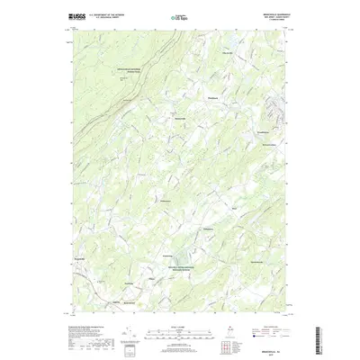 2019 Map of Branchville, 2019 Print