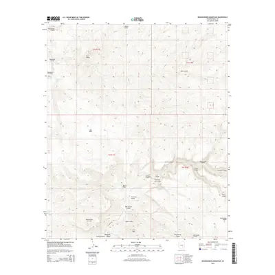 2014 Map of Brandenburg Mountain, 2014 Print