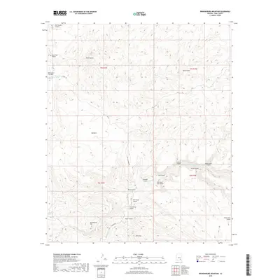 2018 Map of Brandenburg Mountain, 2018 Print