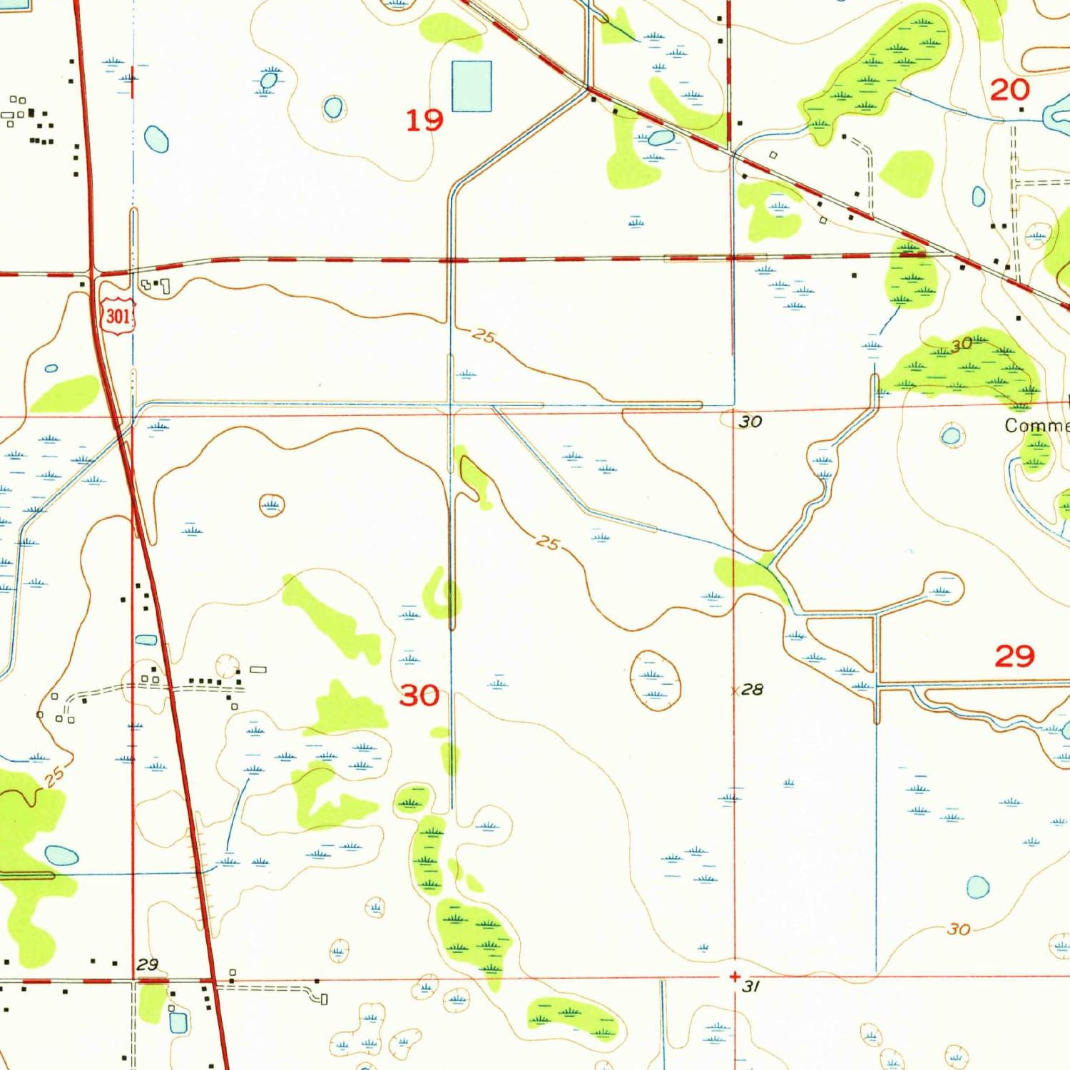 1956 Map of Brandon, FL — High-Res | Pastmaps, image size:1500x1500