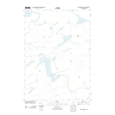 2013 Map of Brandreth Lake, 2013 Print