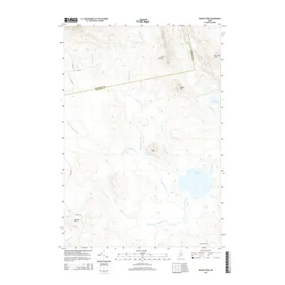 2014 Map of Brandy Pond, 2014 Print