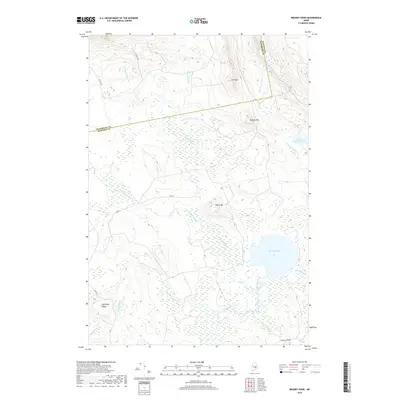 2018 Map of Brandy Pond, 2018 Print