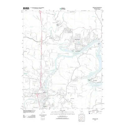 2012 Map of Branson, 2012 Print