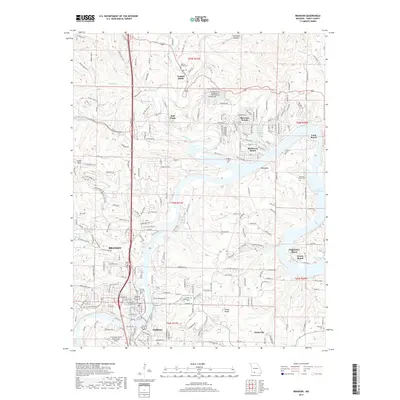 2017 Map of Branson, 2017 Print