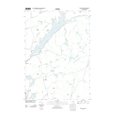 2013 Map of Brant Lake, 2013 Print