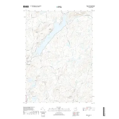2019 Map of Brant Lake, 2019 Print