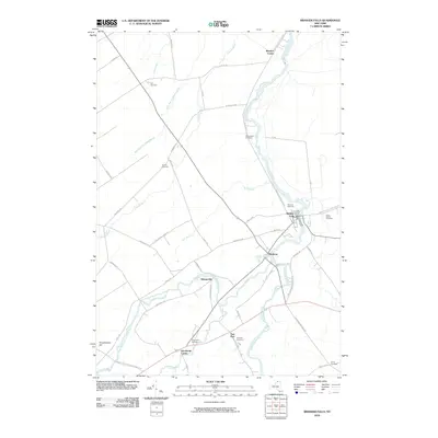 2010 Map of Brasher Falls, 2010 Print