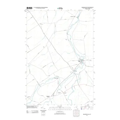 2013 Map of Brasher Falls, 2013 Print