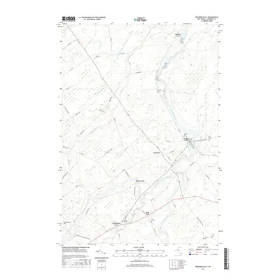 2016 Map of Brasher Falls, 2016 Print