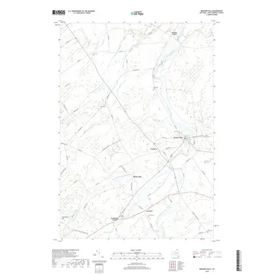 2019 Map of Brasher Falls, 2019 Print