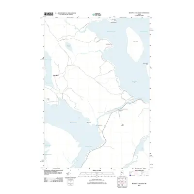 2011 Map of Brassua Lake East, 2011 Print