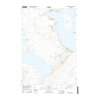 2014 Map of Brassua Lake East, 2014 Print