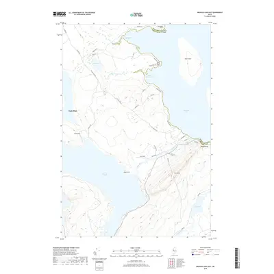 2018 Map of Brassua Lake East, 2018 Print