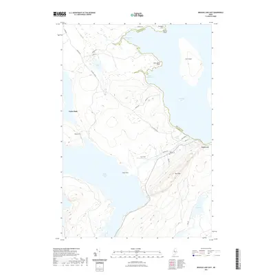 2021 Map of Brassua Lake East, 2021 Print