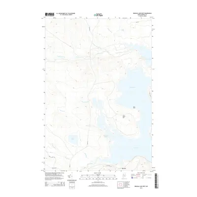2014 Map of Brassua Lake West, 2014 Print