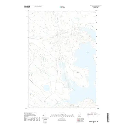 2021 Map of Brassua Lake West, 2021 Print