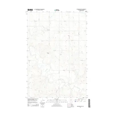 2014 Map of Bratburg Butte, 2014 Print