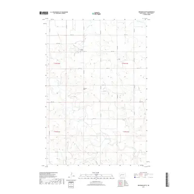 2017 Map of Bratburg Butte, 2017 Print