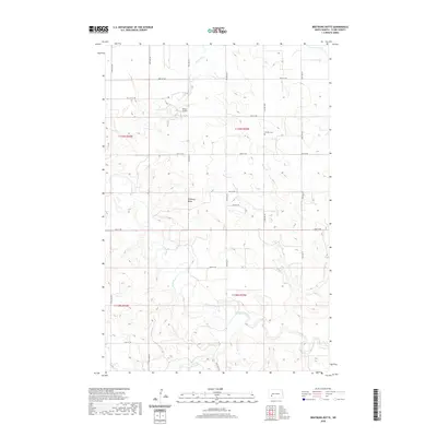 2020 Map of Bratburg Butte, 2020 Print