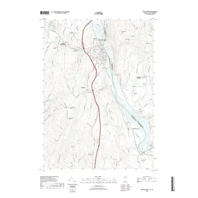 2018 Map of Brattleboro, 2018 Print