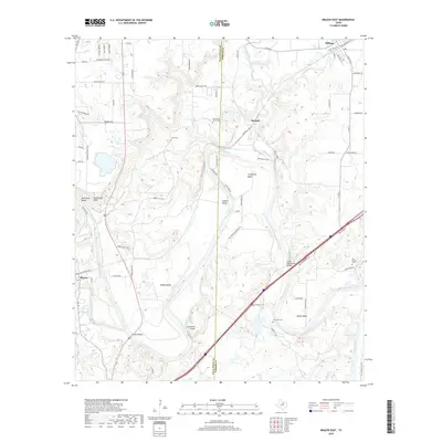 2019 Map of Brazos East, 2019 Print