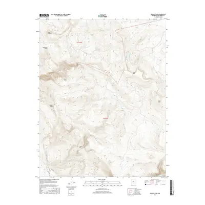 2017 Map of Brazos Peak, 2017 Print