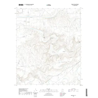 2019 Map of Brazos West, 2019 Print