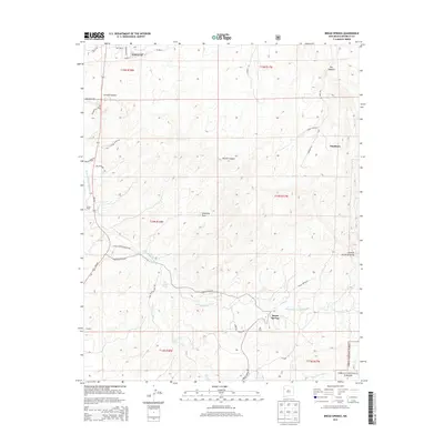 2013 Map of Bread Springs, 2013 Print
