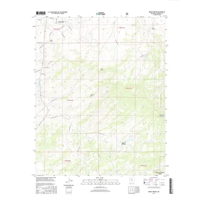 2017 Map of Bread Springs, 2017 Print