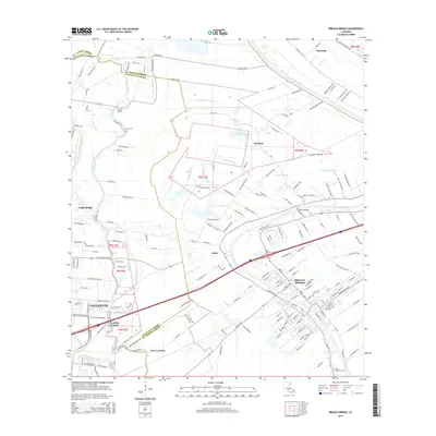 2015 Map of Breaux Bridge, 2015 Print