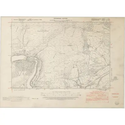 1948 Map of Brecknockshire I.SE, 1953 Print