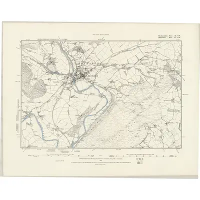 1887 Map of Brecknockshire II.SW, 1888 Print