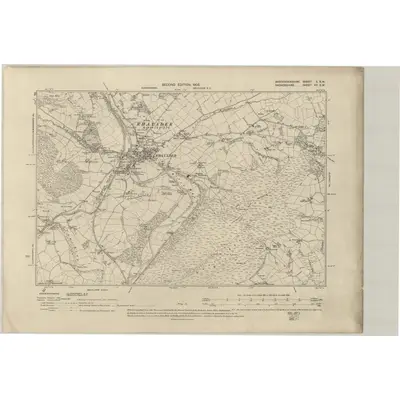 1902 Map of Brecknockshire II.SW, 1905 Print
