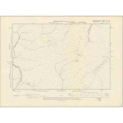 1904 Map of Brecknockshire III.SE, 1905 Print