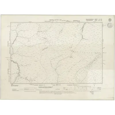 1904 Map of Brecknockshire III.SE, 1942 Print