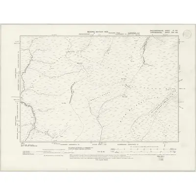 1904 Map of Brecknockshire III.SE, 1947 Print
