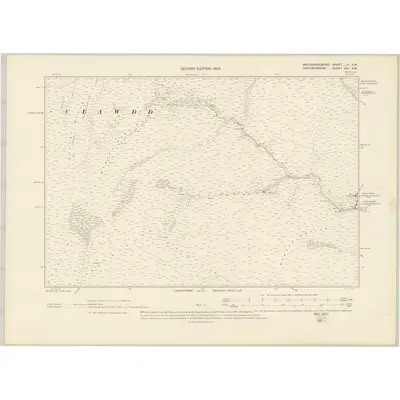 1904 Map of Brecknockshire III.SW, 1905 Print